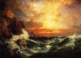 Thomas Moran Sunset near Land's End, Cornwall, England